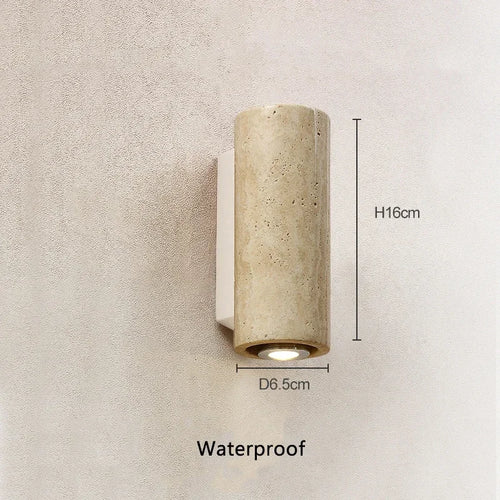 applique murale en marbre wabi sabi à led pour décoration intérieure - vue 10 sur 10