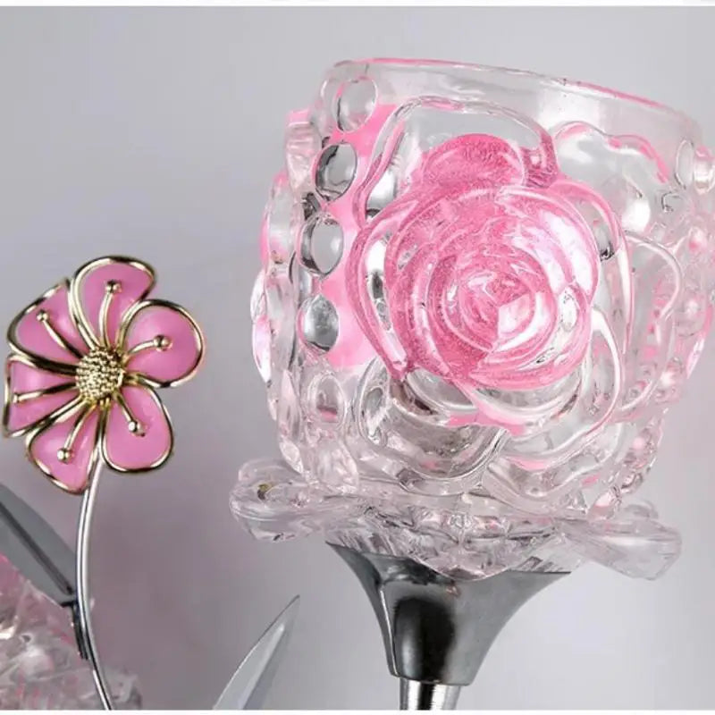 applique murale en cristal doré pour intérieur décoratif - vue 7 sur 11