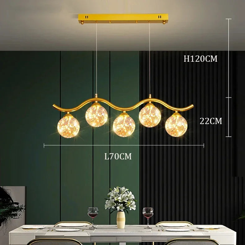 suspension LED pour salon cuisine et restaurant - vue 8 sur 8