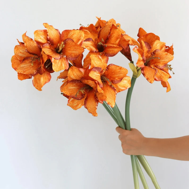 fleur artificielle clivia miniata pour décoration mariage et centre de table - vue 4 sur 10