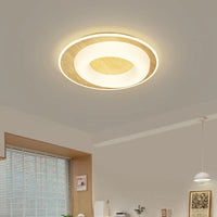 Modern minimalist wood grain Nordic ceiling light