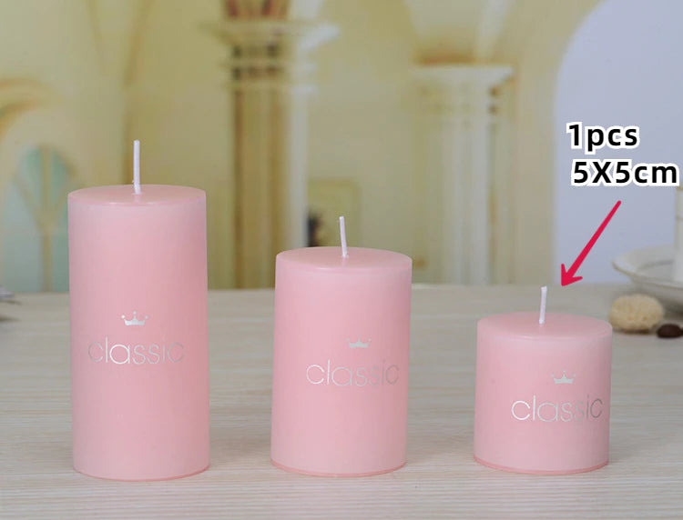 bougies piliers parfumées décoratives sans fumée en plusieurs tailles et couleurs - vue 29 sur 29