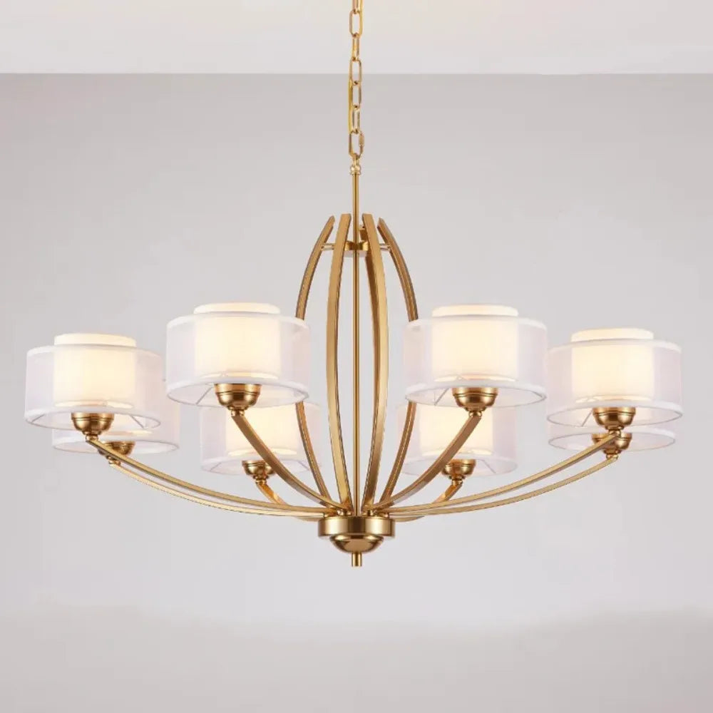 plafonnier led moderne de luxe nordique décoration maison - vue 6 sur 8