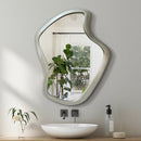Creative nordic minimalist wall mirror with LED lighting