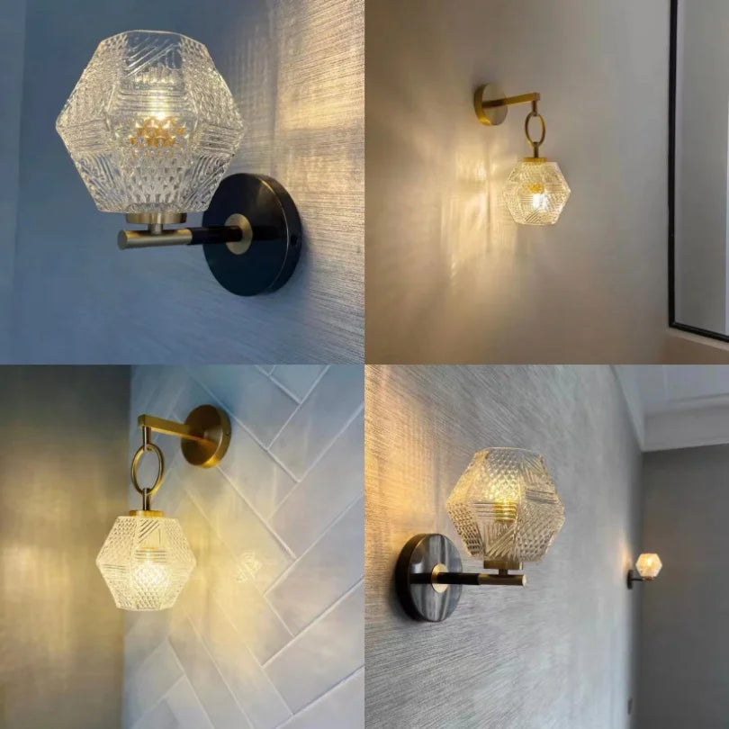 Applique murale en verre pour chambre à coucher - vue 4 sur 12