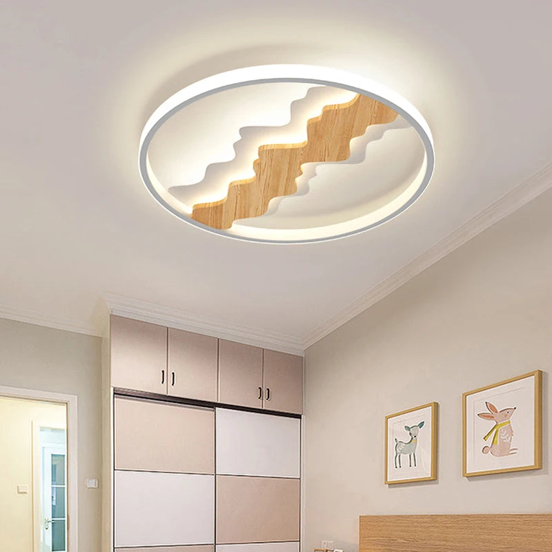 plafonnier style bois moderne minimaliste pour toute la maison - vue 5 sur 11
