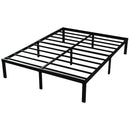 Wholesale Durable Bed Frames Queen Size Bed Base Full Size Double Twin Bedframe With LED Light Strip, Outlets And USB Ports