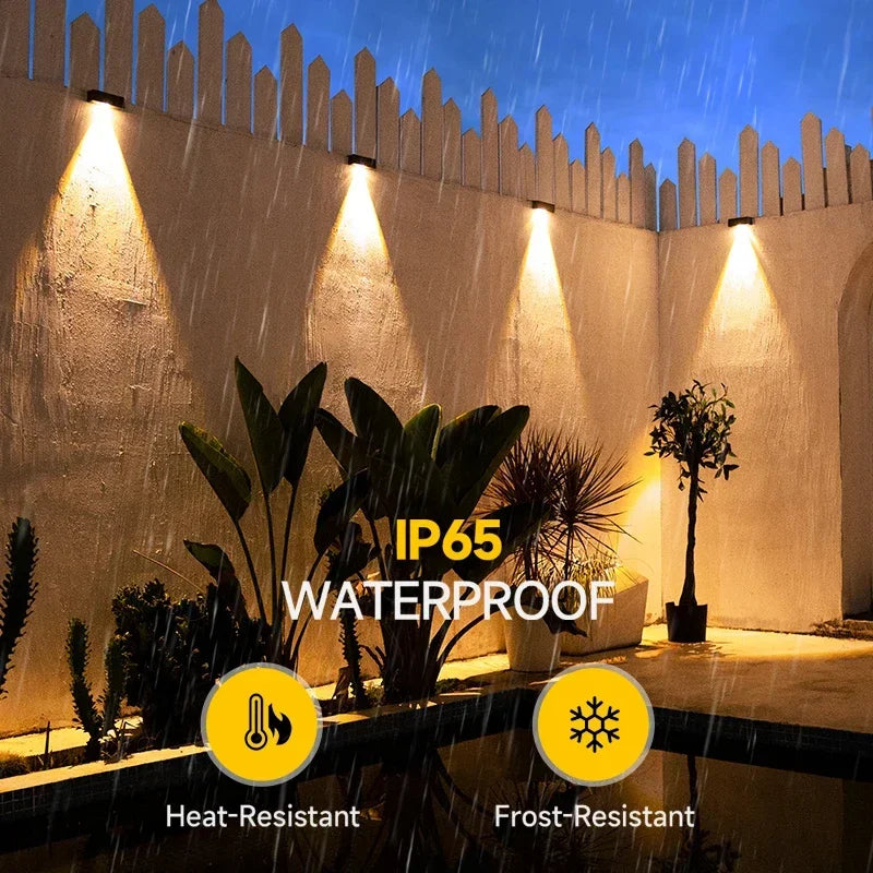 lampes solaires extérieures à led ultra lumineuses pour jardin - vue 7 sur 6