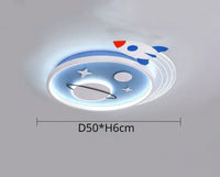 plafonnier nordique planète fusée led pour décoration enfant