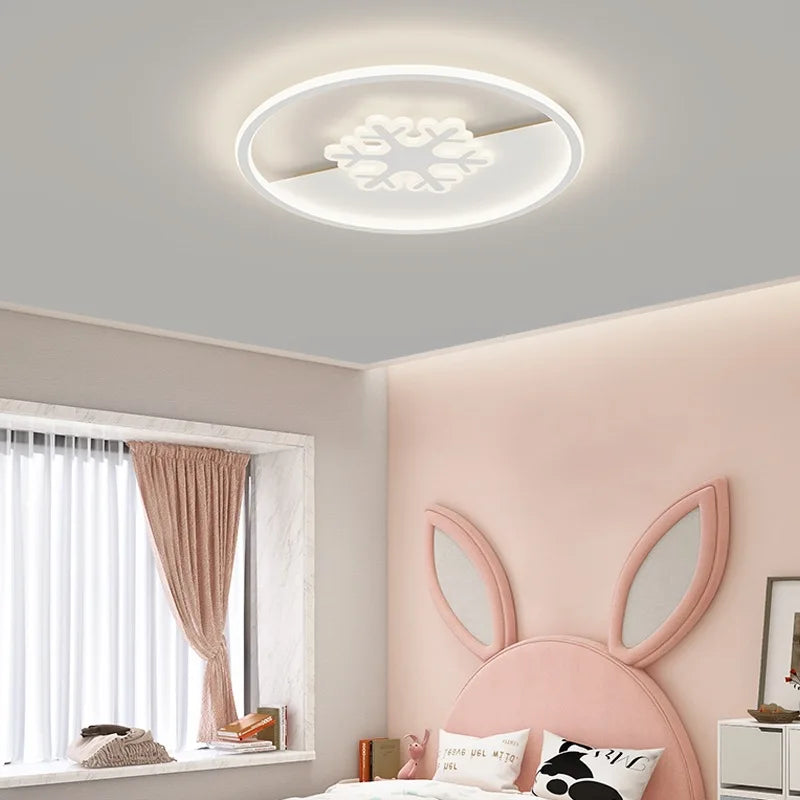 plafonnier rond scandinave motif avion et nuage pour enfants - vue 5 sur 13