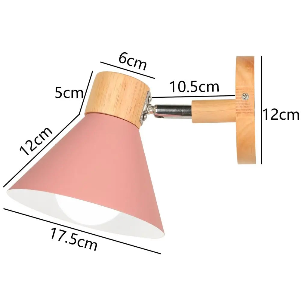 applique murale led nordique bois moderne décor maison - vue 17 sur 23