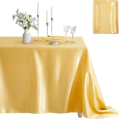 Nappe satin douce soyeuse pour table mariage banquet