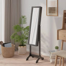 Black foot mirror 34x37x146 cm, home decoration wall Deco living room decoration