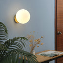 Nordic luxury LED misaligned ball wall lamp modern metal minimalist bedside wall light