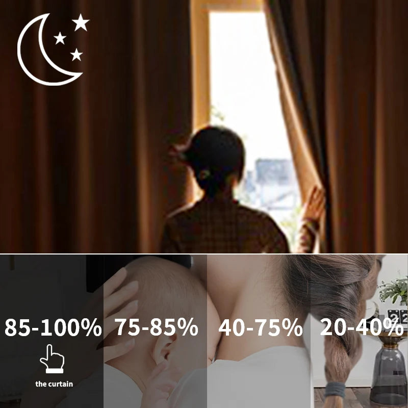 Rideau court moderne occultant pour cuisine et chambre - vue 3 sur 10