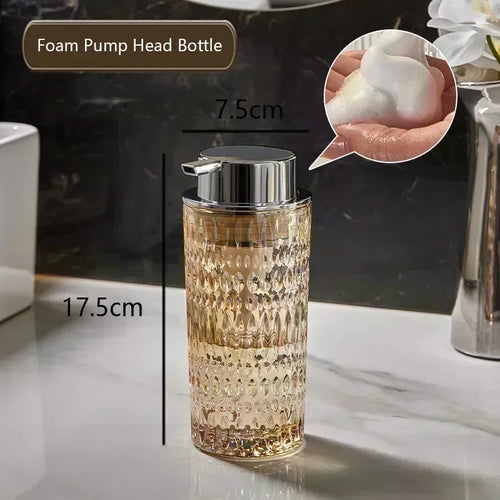 bouteille de savon en verre pour salle de bain élégante et pratique - vue 8 sur 24