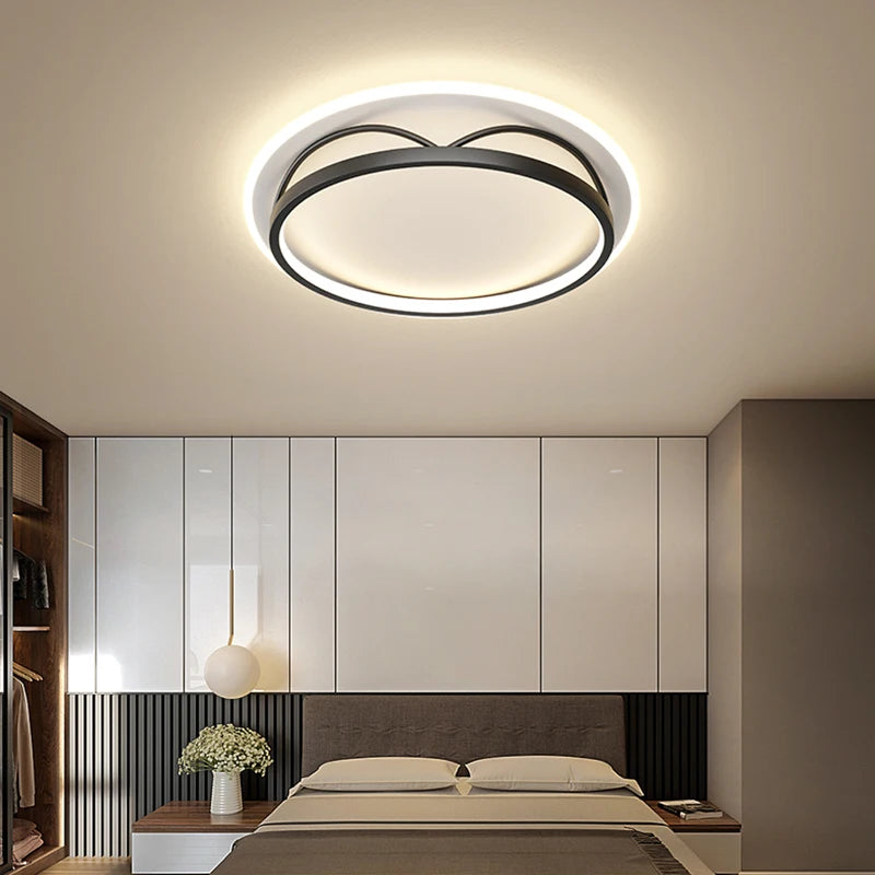 lampe de suspension led moderne carrée ronde industrielle