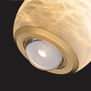 suspension LED en marbre naturel espagnol idéale pour bar et restaurant