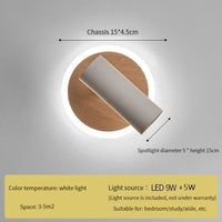applique murale led pivotante pour lecture ambiance wabi-sabi