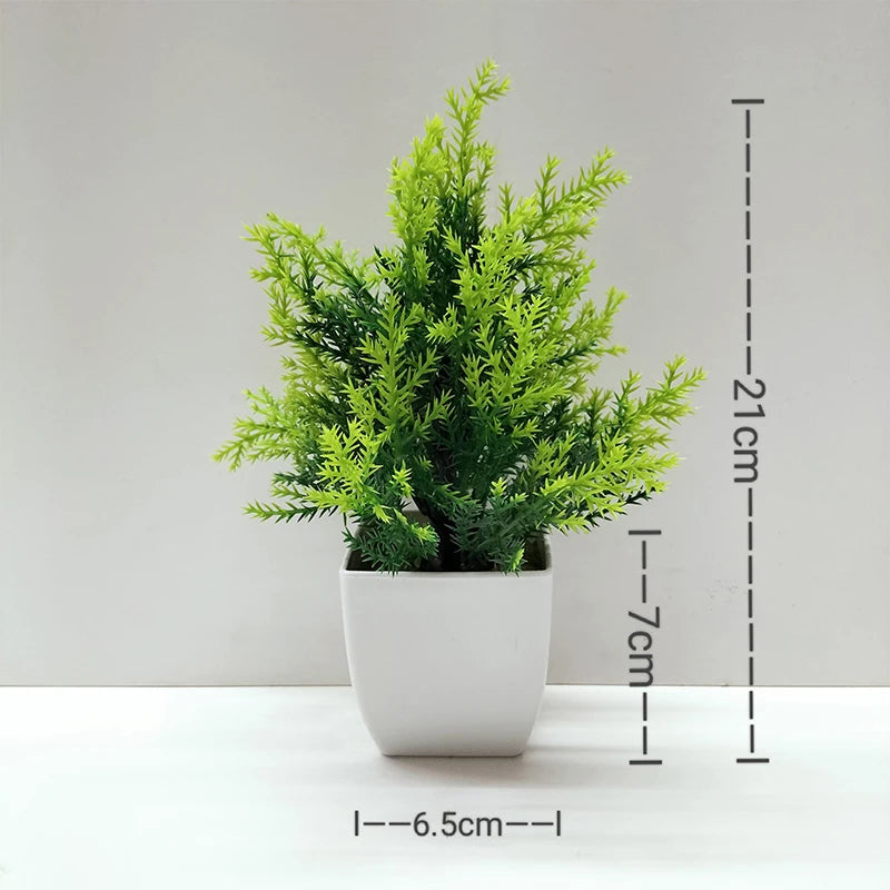 plante artificielle en pot pour décoration de bureau et jardin - vue 14 sur 45