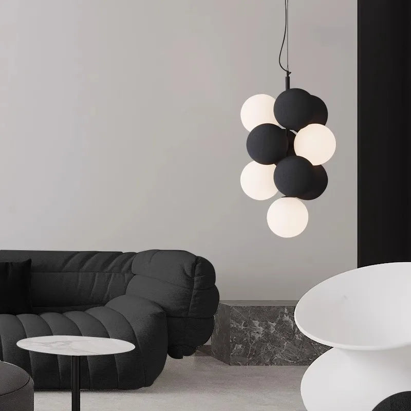 lustre moderne et créatif en led pour cuisine et intérieur - vue 4 sur 12