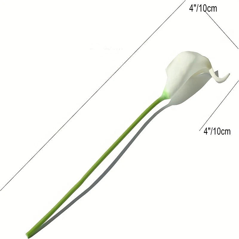 lot de fleurs artificielles lys calla pour mariage et décoration florale - vue 7 sur 23