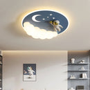 lustre led moderne avec télécommande pour décoration intérieure