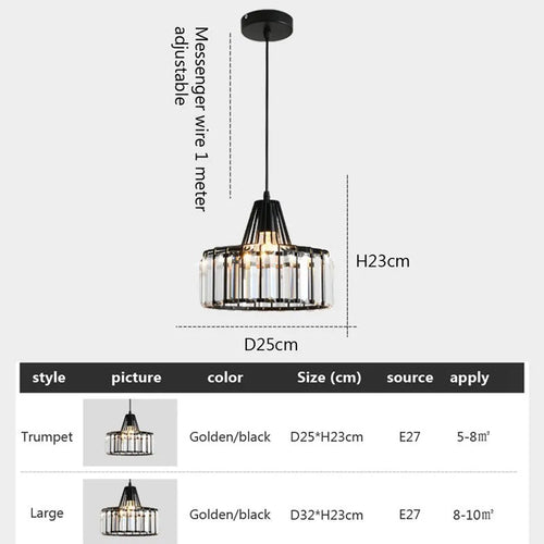 Suspension LED nordique pour cuisine île salle à manger ronde moderne lustre en fer noir zone de repos luminaires en verre E27 - vue 4 sur 12
