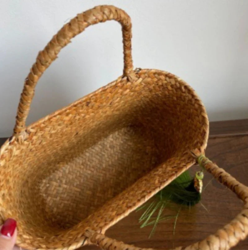 panier brodé traditionnel fait main avec coffret cadeau pour thé - vue 4 sur 6