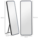 HOMCOM full body mirror with LED lights 151,5x50 cm memory function