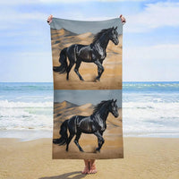 Serviette de plage motif cartoon légère anti sable