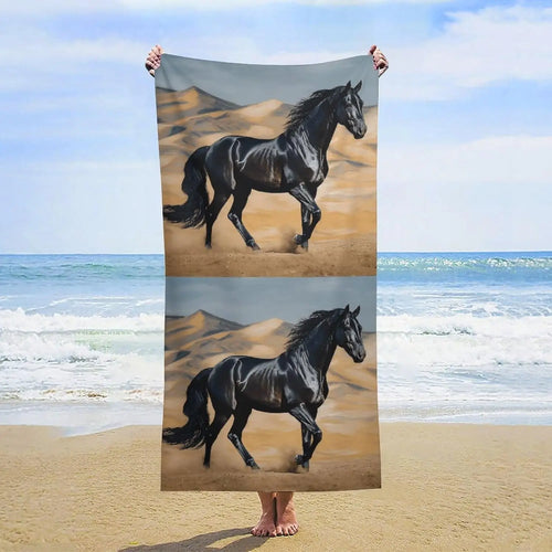 Serviette de plage motif cartoon légère anti sable