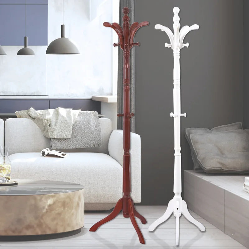porte-vêtements en bois massif pour hôtel et maison rangement pratique