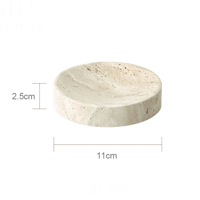 ensemble d'accessoires en marbre naturel pour salle de bain - vue 17 sur 30