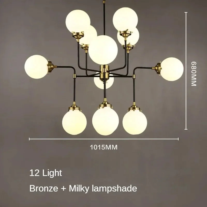 lustre artistique en verre pour décoration intérieure moderne - vue 22 sur 24