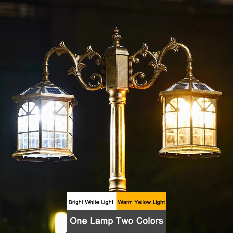 Lampadaire solaire de Style européen