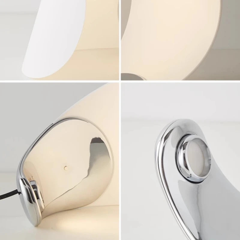 lampe de chevet nordique décorative en forme de lune led