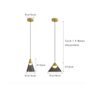 Lamp Modern Pendant Light, 1-Light Gold LED Pendant Light Fixture For Kitchen Island Bedroom Hallway Dining Room Living Room Ca