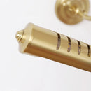 Decorative brass wall light in minimalist Japanese retro style
