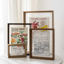 Double-Sided Clear Acrylic Photo Frame For Photos, Certificates And Specimen Displays Tabletop And Wall Mounted