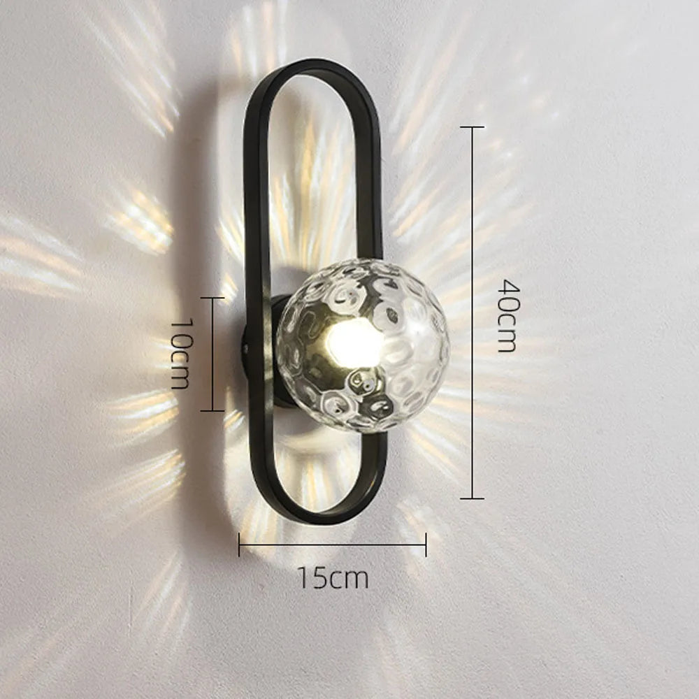 E27 applique murale LED lampes de luxe minimalistes modernes pour salon chambre lampe de chevet applique luminaire intérieur wandlamp - vue 9 sur 12