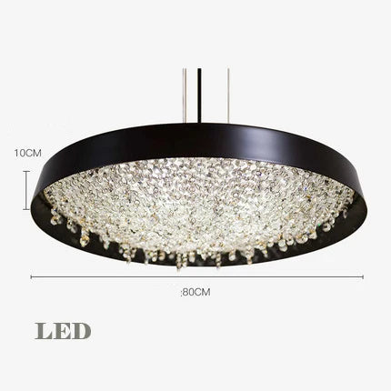Modern minimalist crystal chandelier for interior decoration