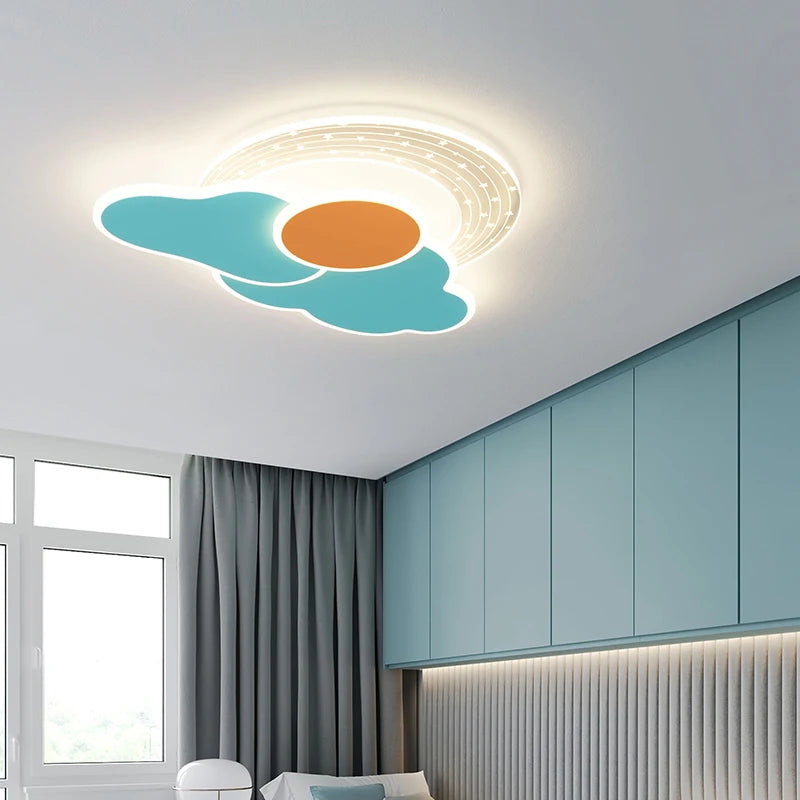 Plafonnier LED en forme de nuage - vue 3 sur 9