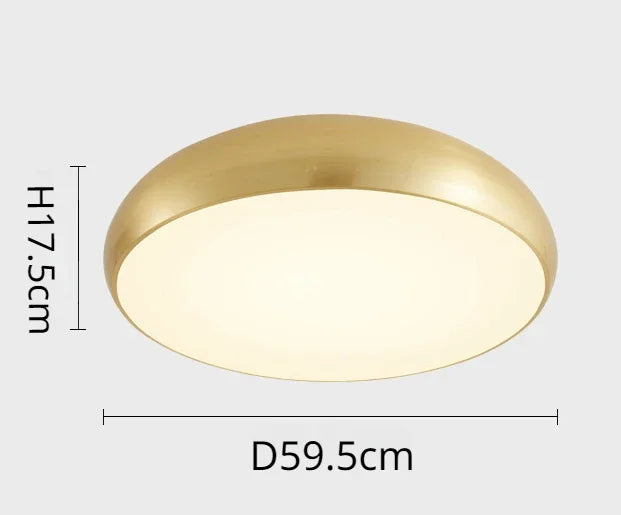 Vintage copper ceiling light nordic minimalist design for interior decor
