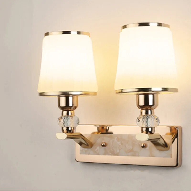 Applique murale LED moderne avec abat-jour en verre - vue 7 sur 10
