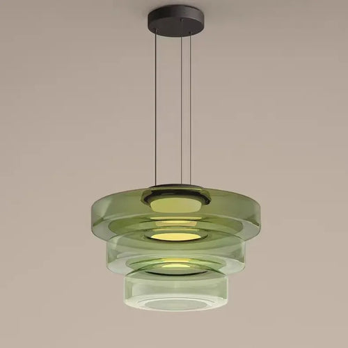 Designer glass pendant light for modern minimalist decor - vue 5 sur 24