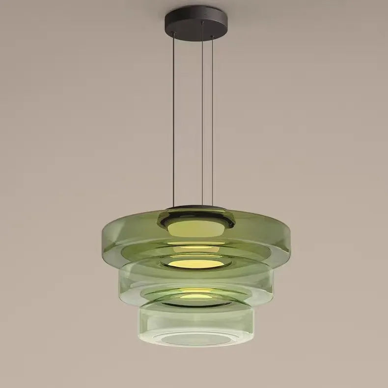 Designer glass pendant light for modern minimalist decor - vue 5 sur 24