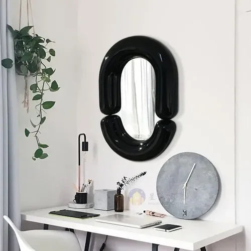 miroir mural ovale décoratif style nordique pour chambre - vue 10 sur 15