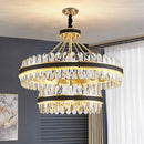 lustre moderne en cristal led winfordo pour décoration intérieure