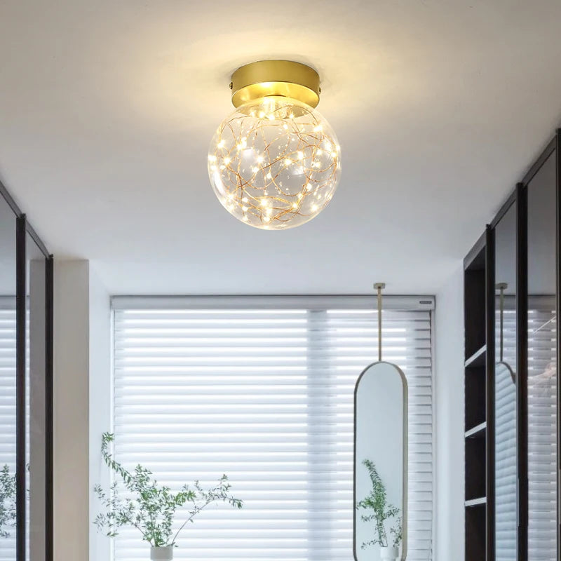 plafonnier LED simple Gypsophile veilleuse